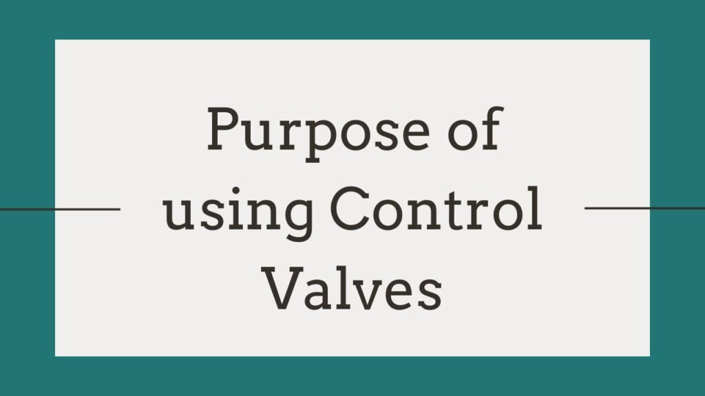 Control Valves