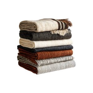 Cozy knitted blankets