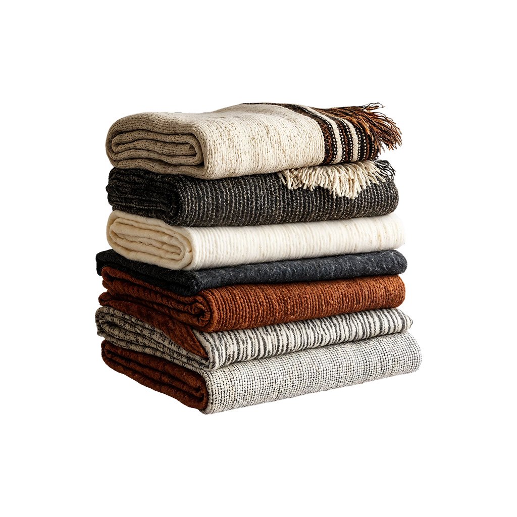 Cozy knitted blankets